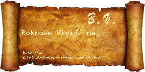 Bokross Viviána névjegykártya